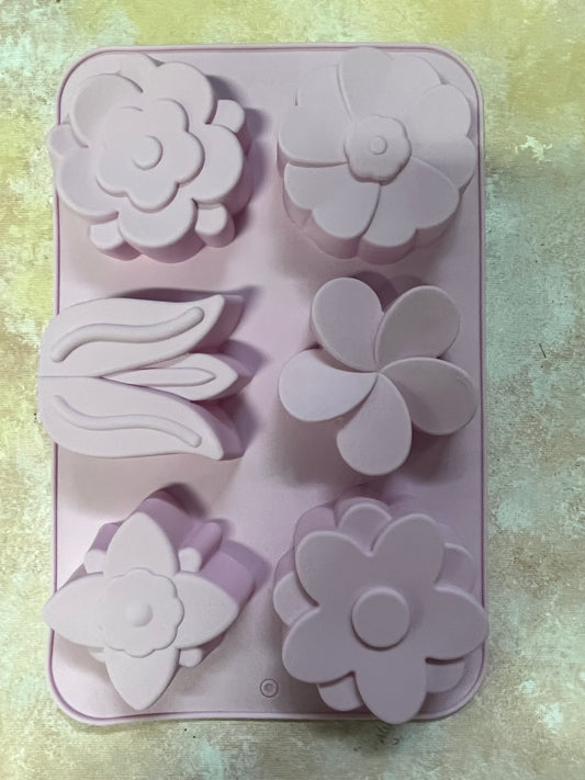 MOLDE SILCONE FLORES PARA JABONES