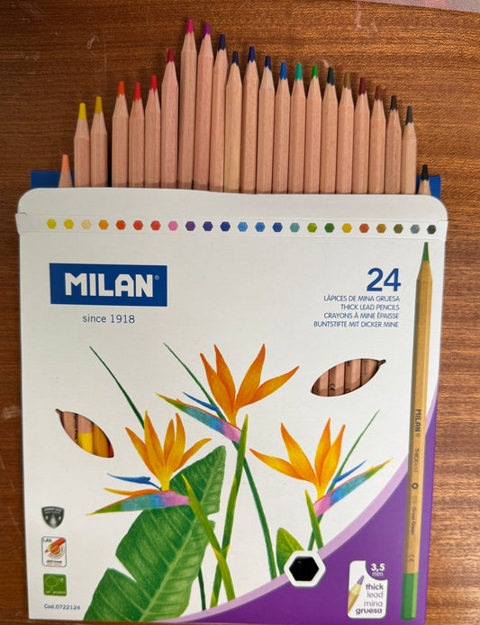 PENCIL SET 24 COLORS MILAN