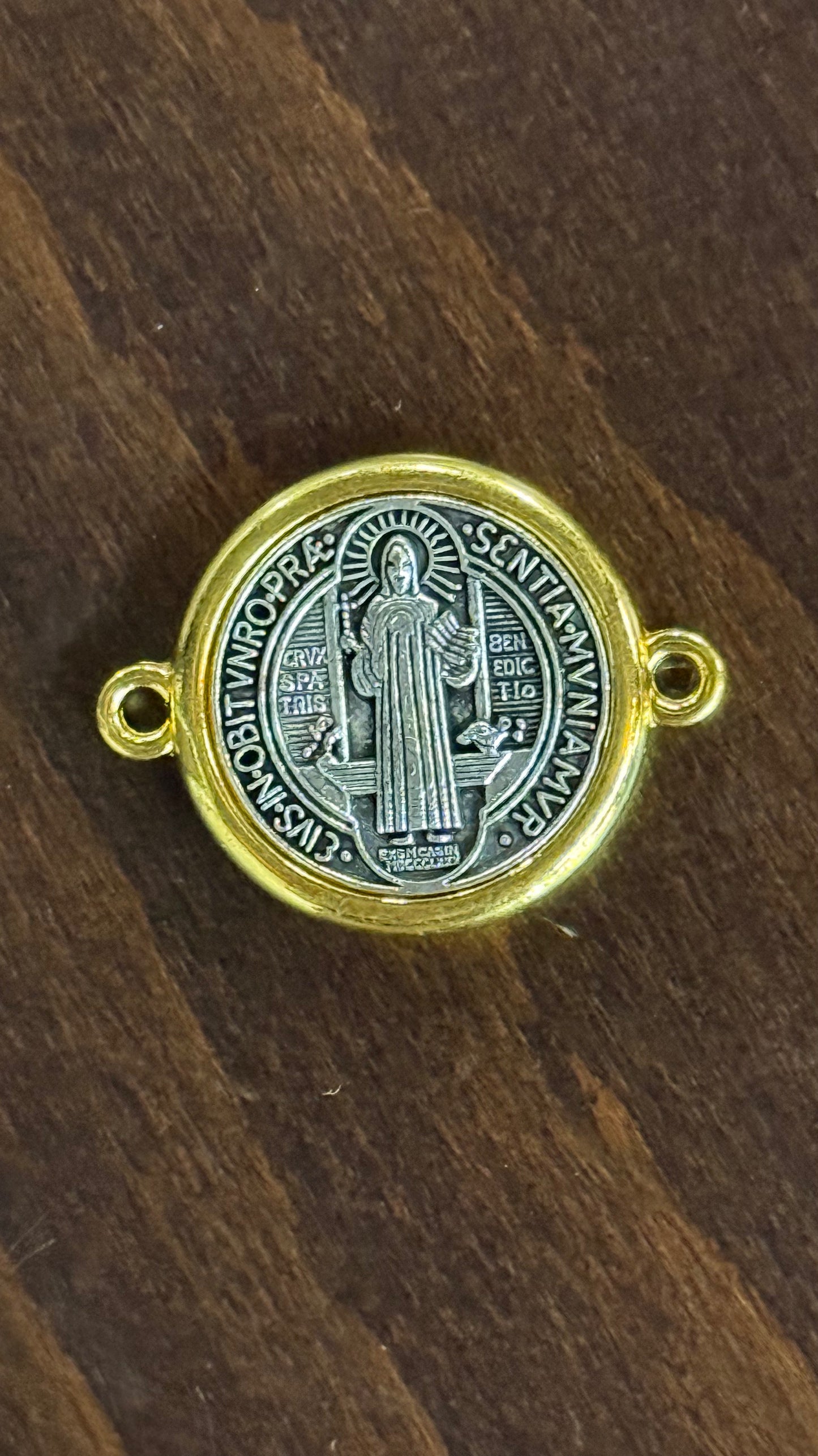 LINK MEDAL ST BENEDICT TWO TONES 1 PC