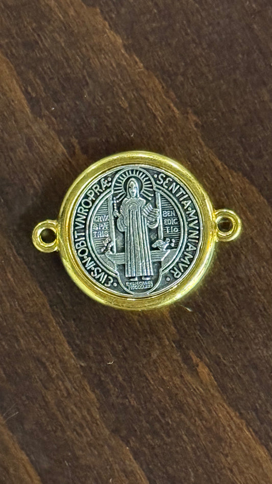 LINK MEDAL ST BENEDICT TWO TONES 1 PC