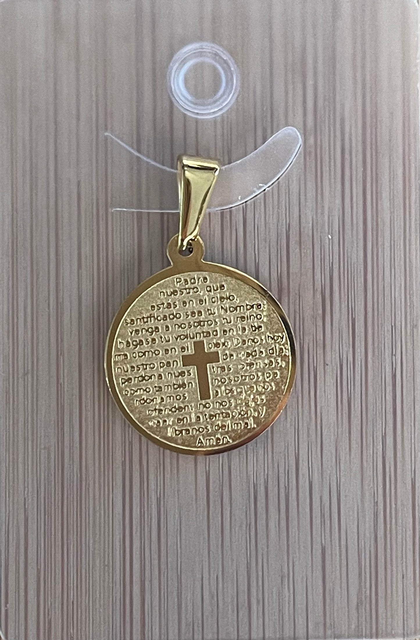 MEDALLA PADRE NUESTRO 18MM 1PC