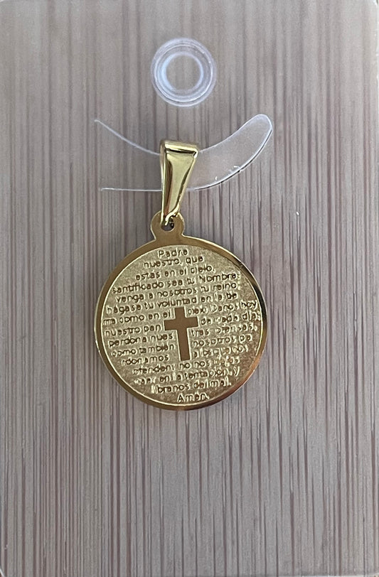 MEDALLA PADRE NUESTRO 18MM 1PC