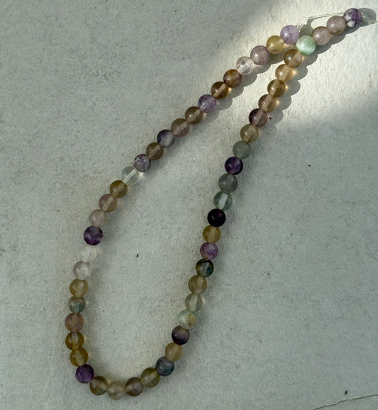 FLUORITE 8MM ROUND 1 STRAND