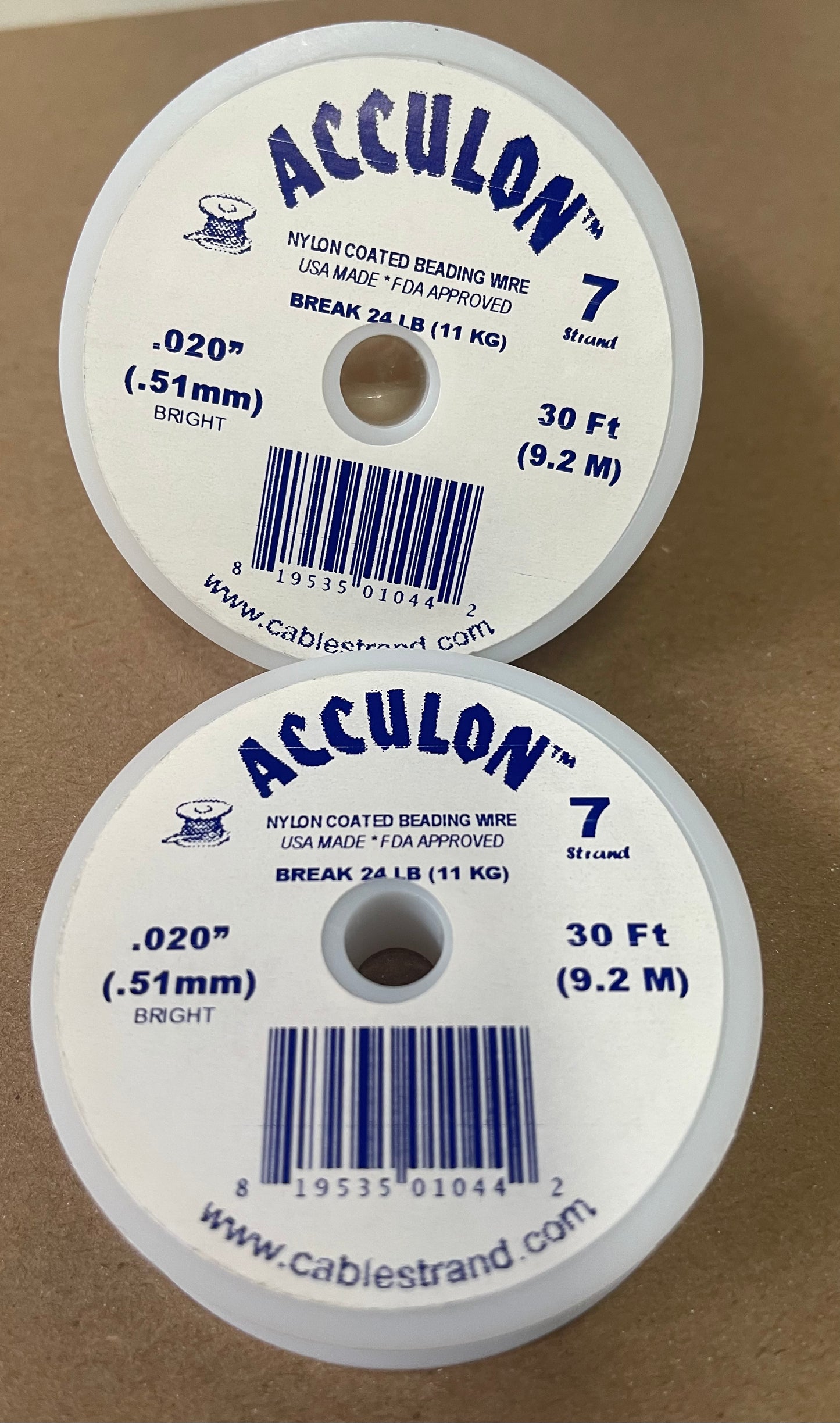 TIGERTAIL ACCULON CLEAR .020 7 STRANDS 30 FT 1 ROLL