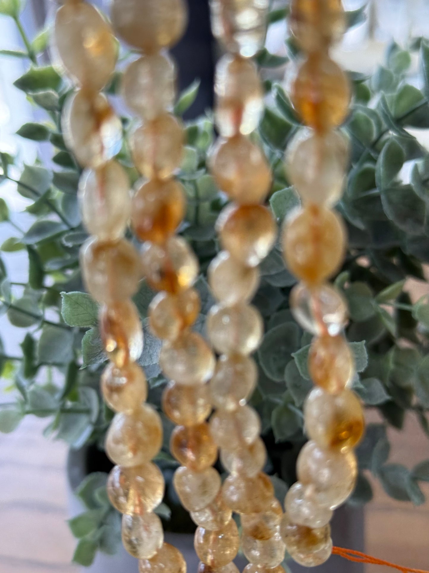 CITRINE NUGGET 10-14MM 1 STRAND ABOUT 30 PCS