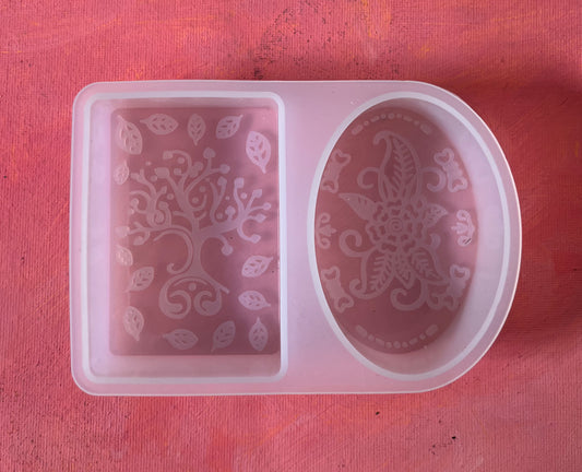 SOAP MOLD 2 SHAPES RECTANGULAR & OVAL 1 PC