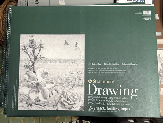 DRAWING PAPER PAD 18X24 80 LB 24 PAGES