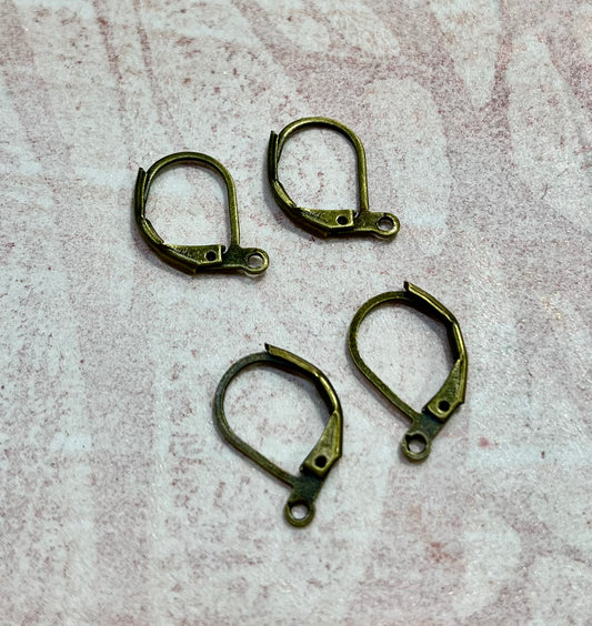 LEVERBACK EARRINGS ANTIQUE BRONZE 10 PAIRS (20 PC)