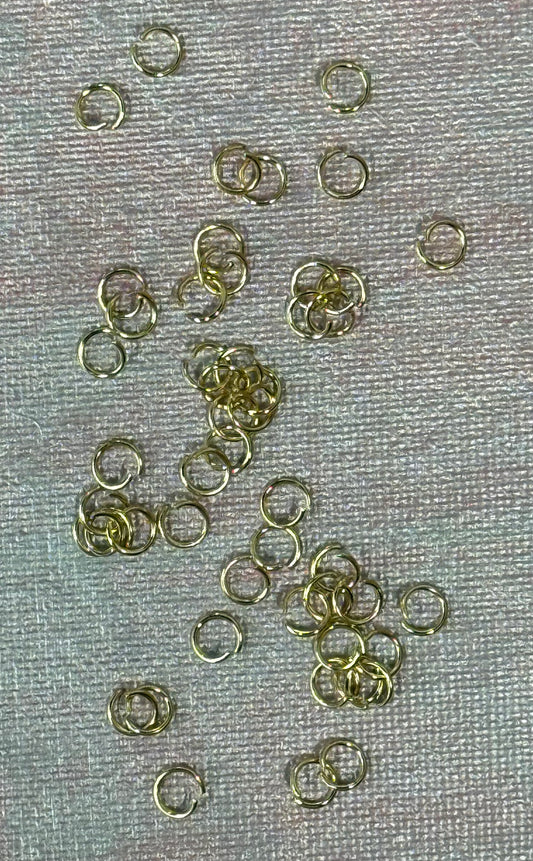 JUMPRING 6MM SST GP 18KT 20GA 50 PCS