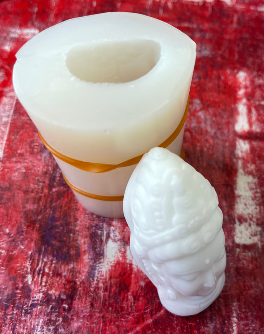 CANDLE MOLD HINDU BUDDHA HEAD 1 PC 9X6X5CM