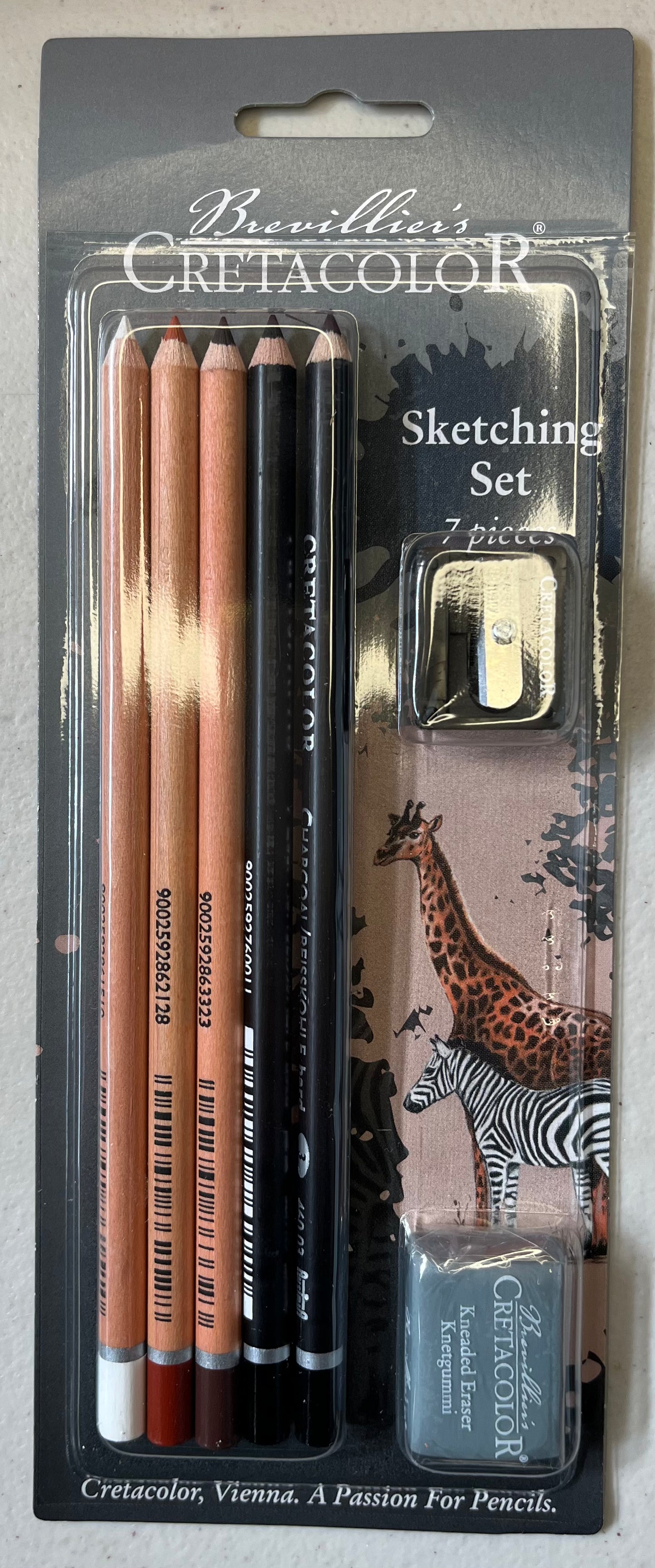 PENCIL SET 7 PC 5PENCILS, 1 ERASER, 1 SHARPENER