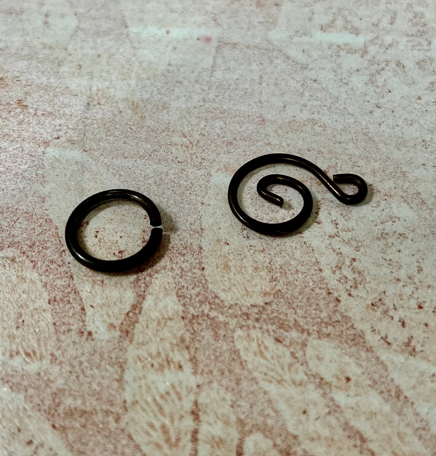 Clasp vintage natural brass