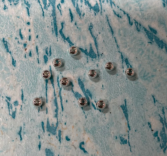 Bead round SST silver