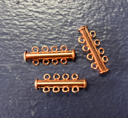 Clasp 4 strand Copper Plate