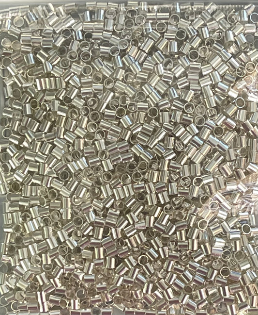 CRIMP TUBE 2X2MM SILVER PLATE 20 GRAMS