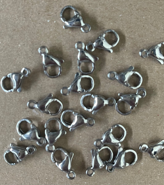 LOBSTER 13X8MM STAINLESS STEEL 20 PC