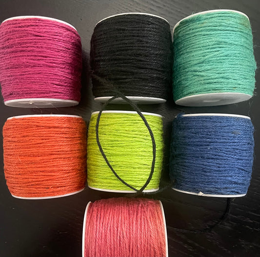 YUTE CORD 2MM 6 COLORS PER YARD