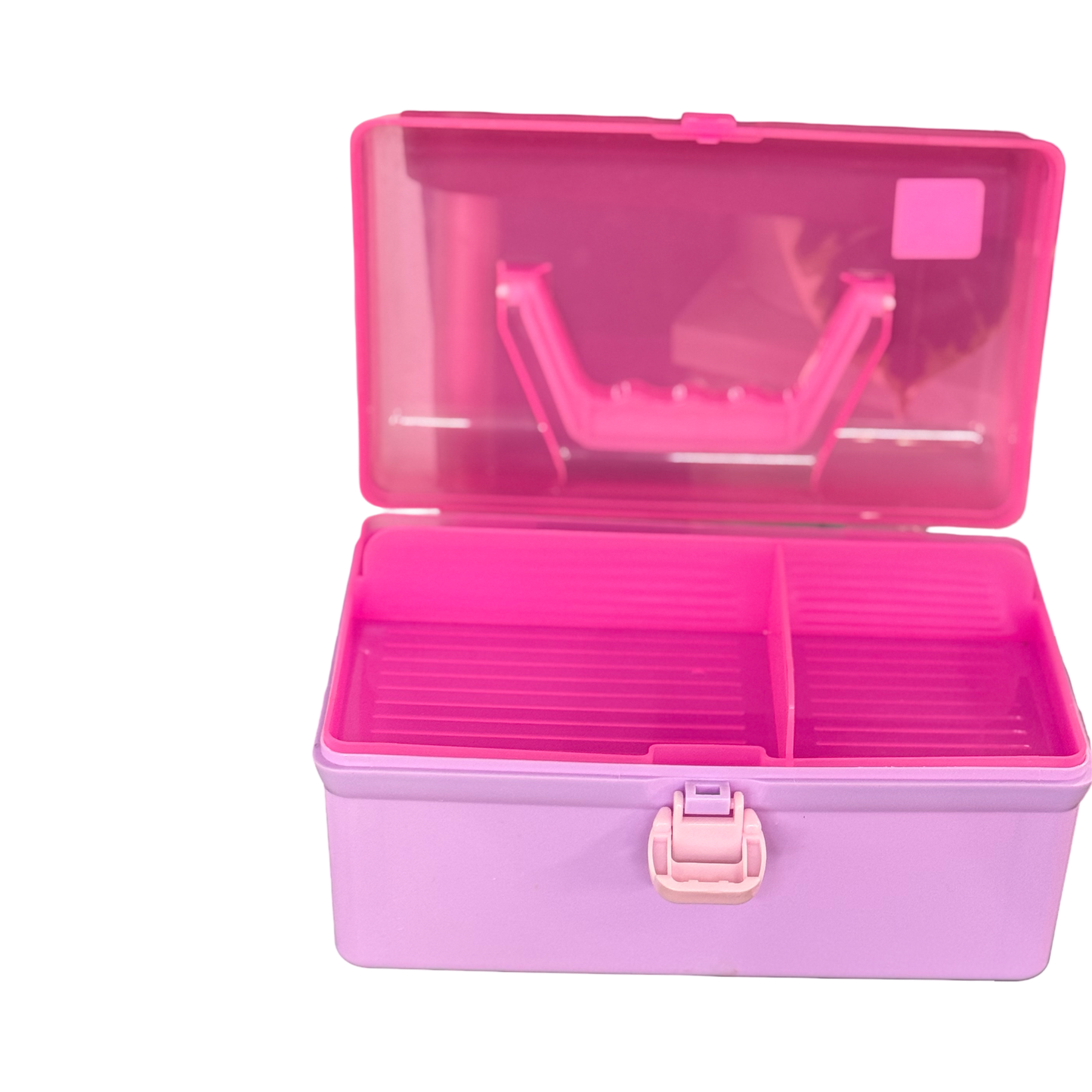 STORAGE BOX PINK PLASTIC 12X21X13 CM
