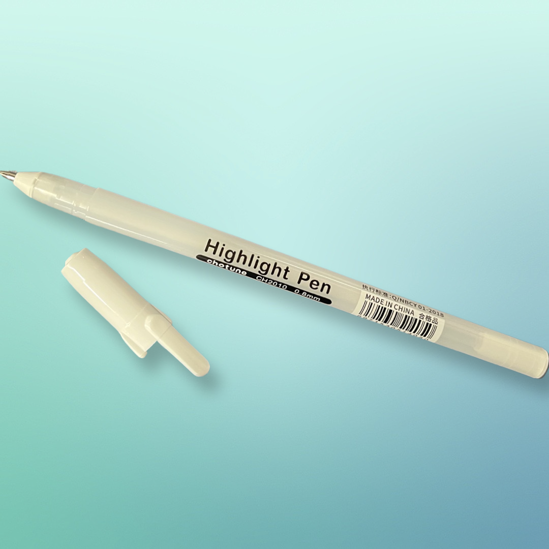 GEL PEN WHITE 0.8 mm 1 pc
