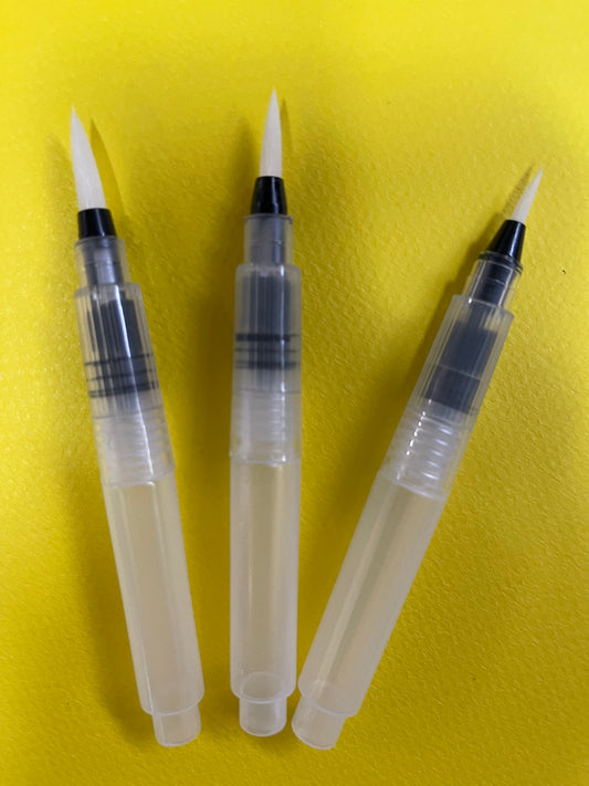 WATERCOLOR WATER PEN REFILLABLE 3 PC