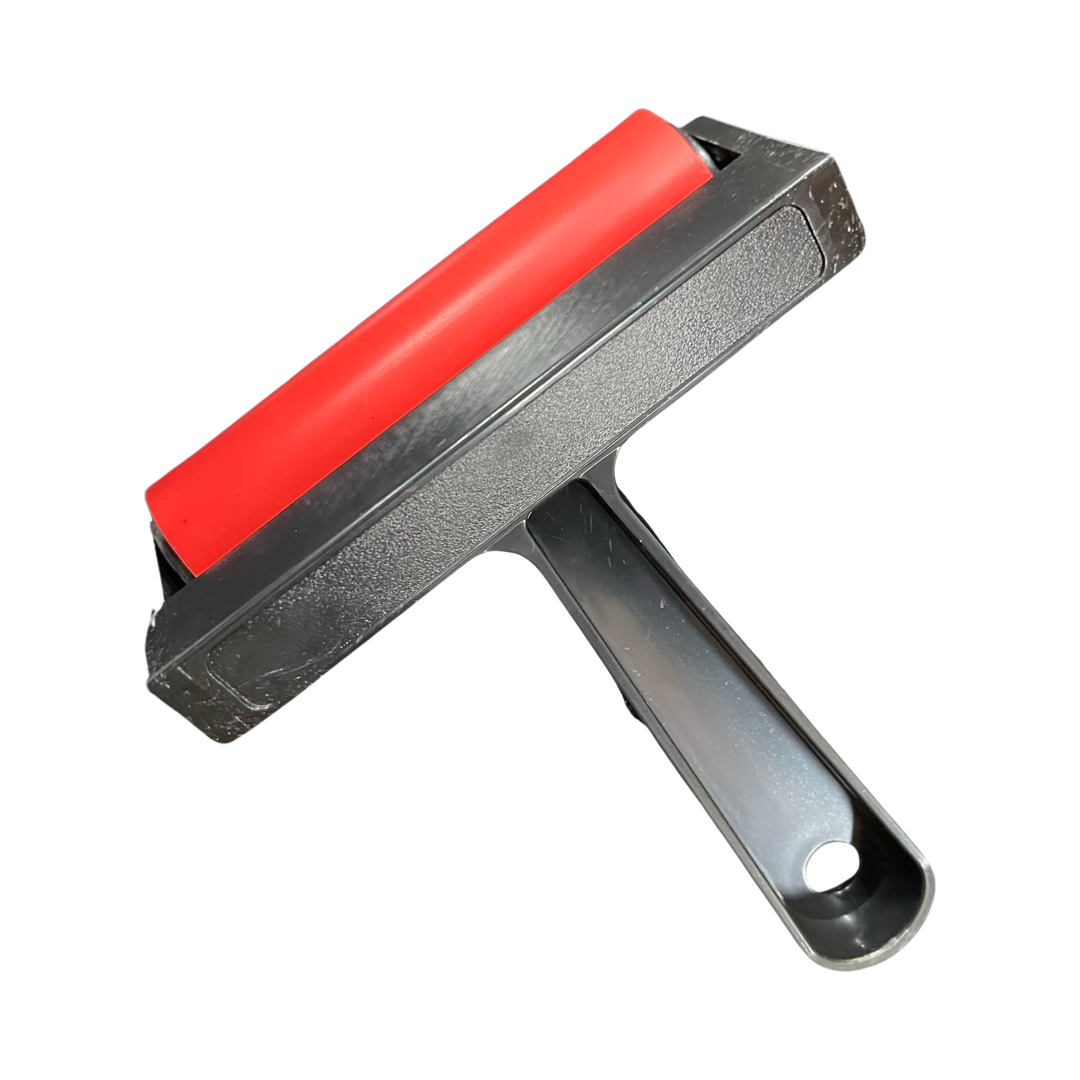BRAYER ROLLER RED PLASTIC 2 SIZES