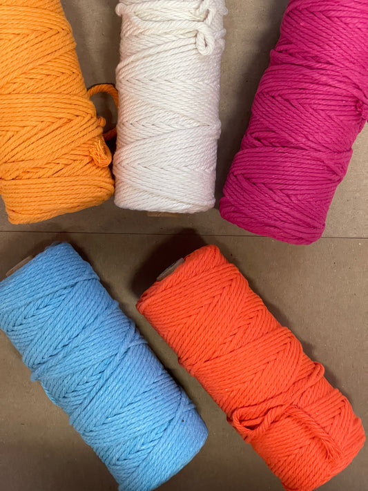 MACRAME COTTON CORD 3MM 109 (100M) YDS ROLL in