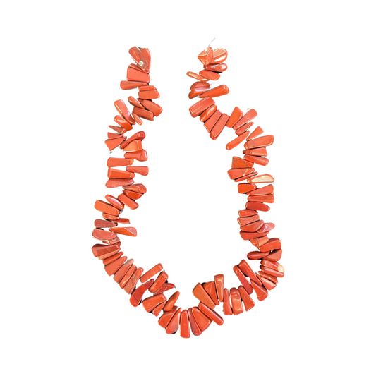 RED JASPER CHIP 12-20MM 1 STRAND ABOUT 104 PCS