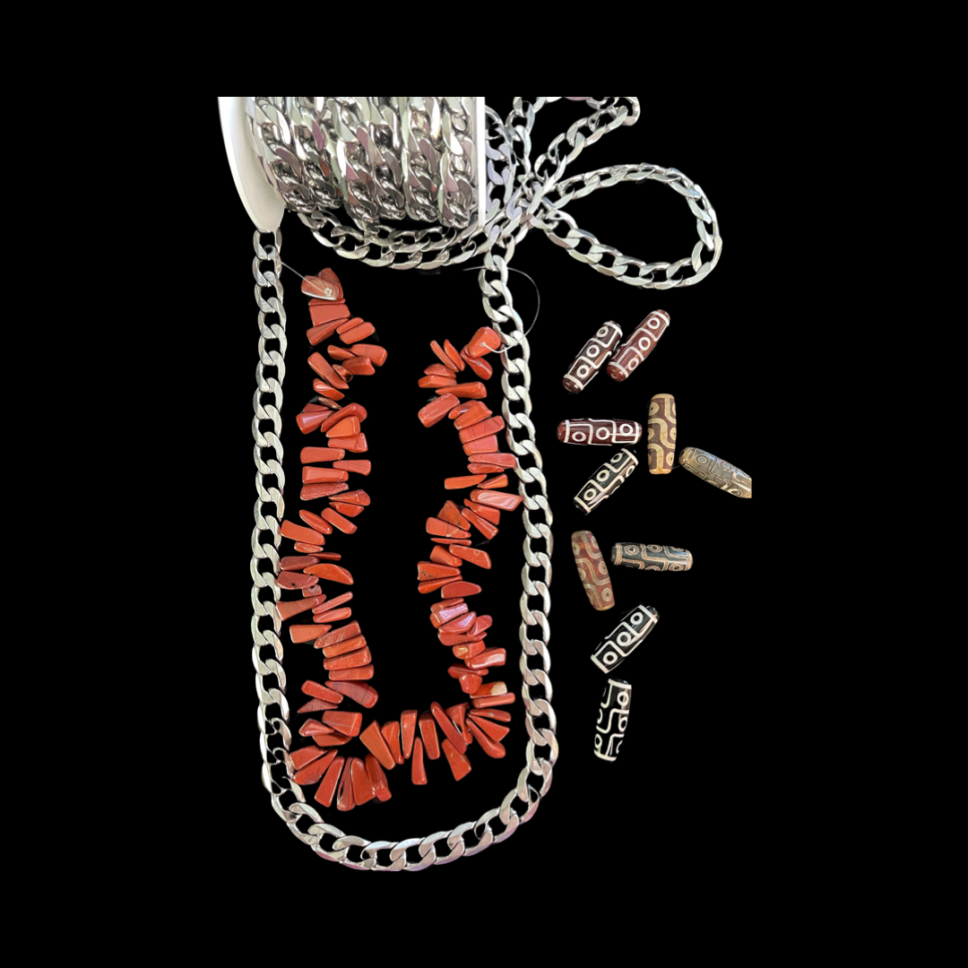 RED JASPER CHIP 12-20MM 1 STRAND ABOUT 104 PCS