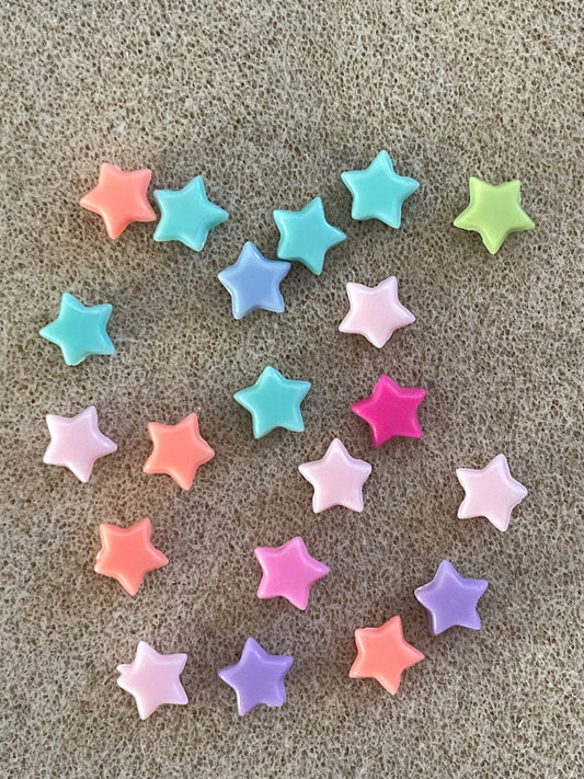 STAR ACRYLIC MULTI 8X9MM 20 PC