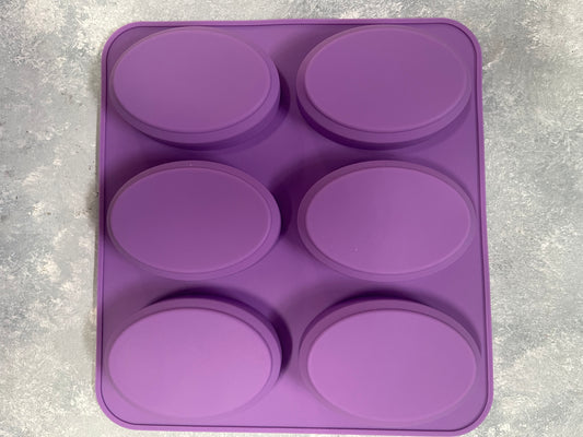 SOAP MOLD OVAL WITH TOP DESIGN 6 HOLES