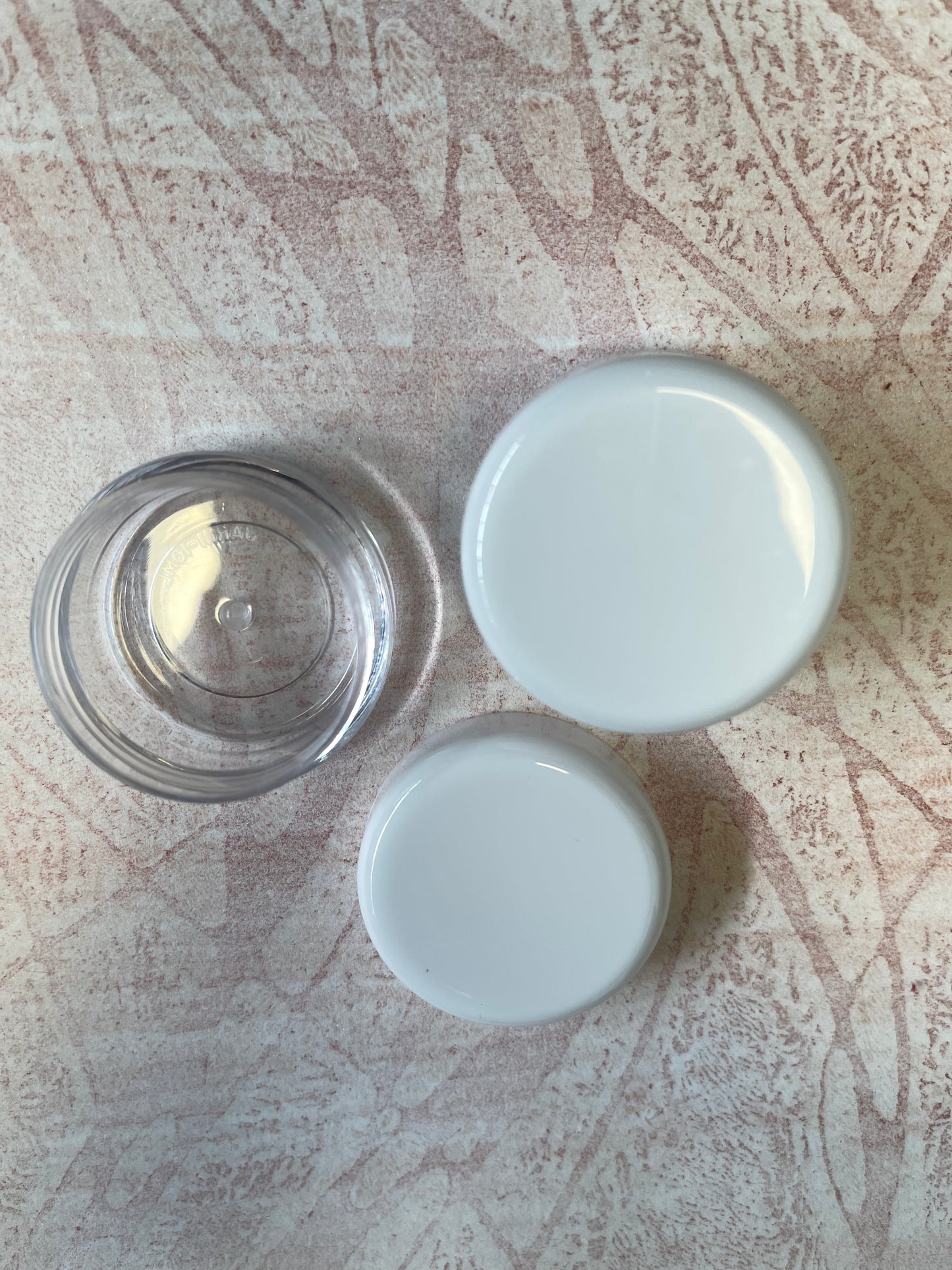 JAR 10 ML CLEAR WHITE OR BLACK DOME CAP 10 PC