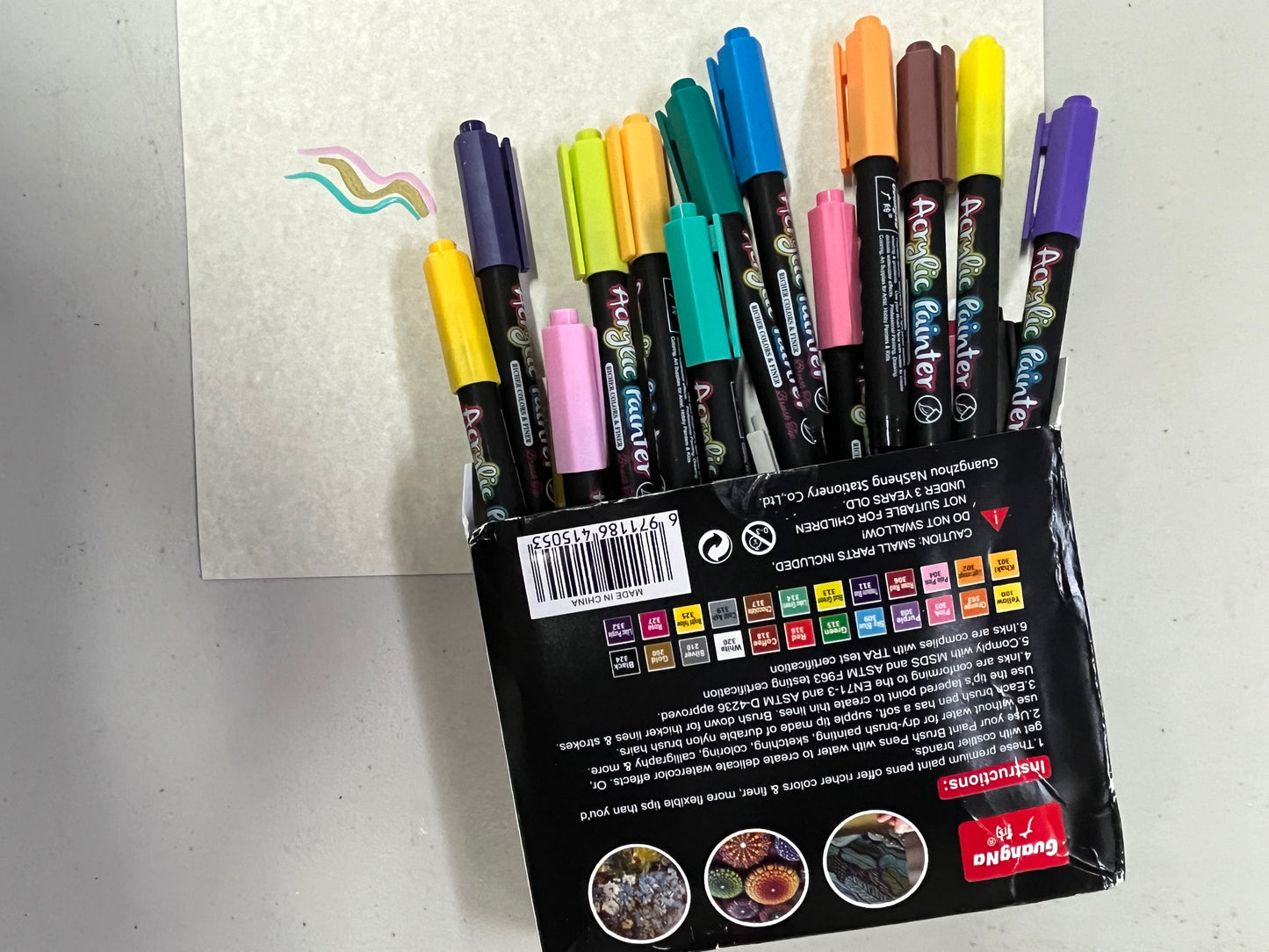 MARKER SET ACRYLIC 12 OR 24 PCS