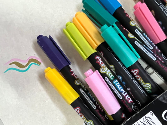 MARKER SET ACRYLIC 12 OR 24 PCS