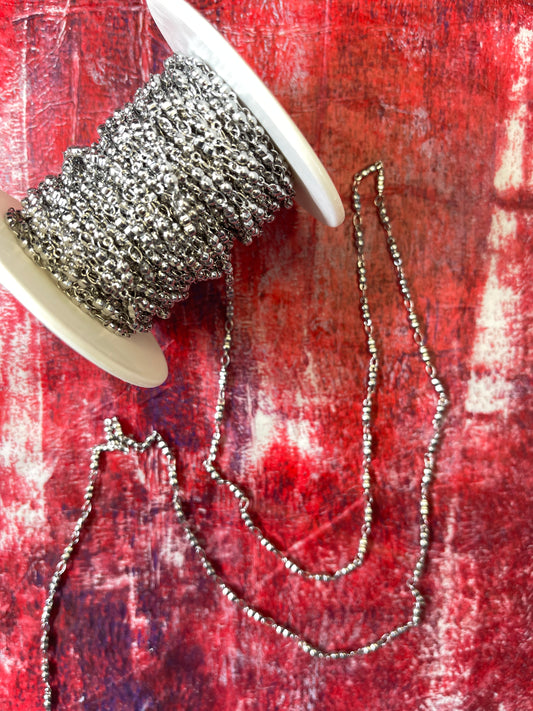 CHAIN STAINLESS STEEL 2 BALLS 9x2.2 mm per foot