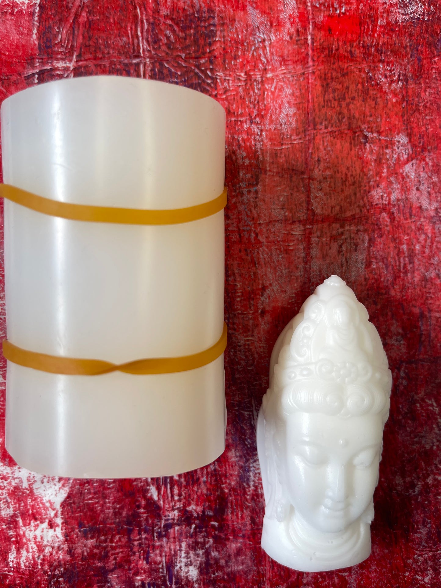 CANDLE MOLD HINDU BUDDHA HEAD 1 PC 9X6X5CM