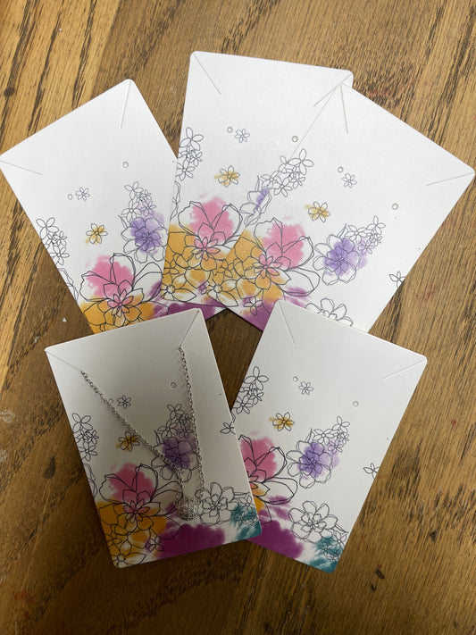 JEWELRY DISPLAY CARD 9X6 CM 20 pcs