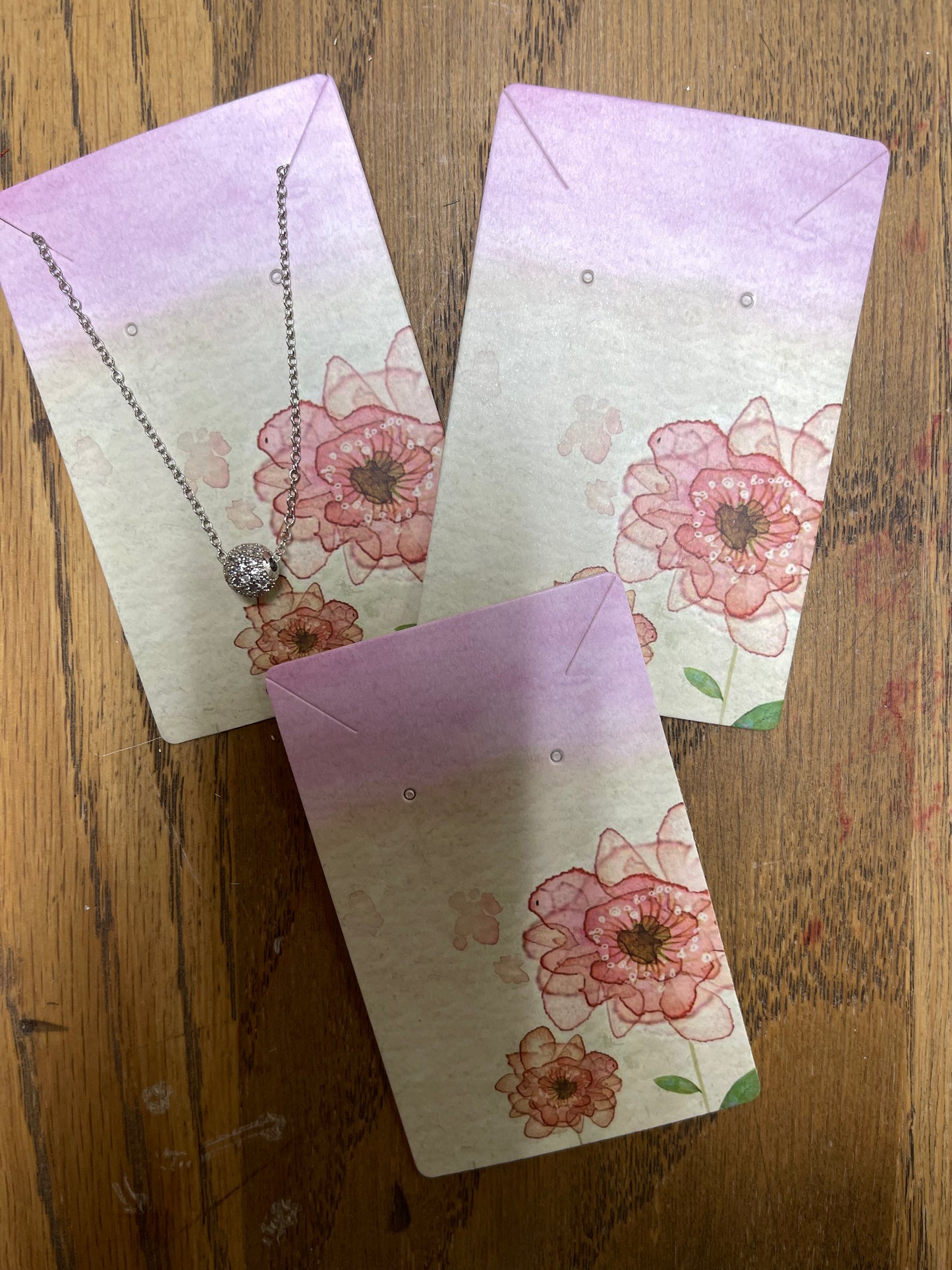 JEWELRY DISPLAY CARD 9X6 CM 20 pcs