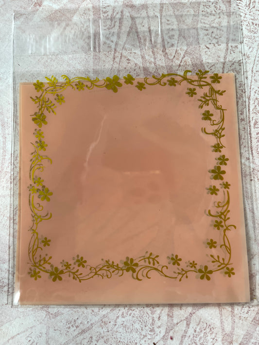 BAG CELLO PINK GOLD 11X12CM 20 PCS