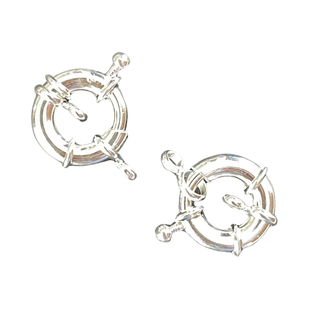 SPRING RING CLASP 14.5X6MM  2 PC  3 COLORS