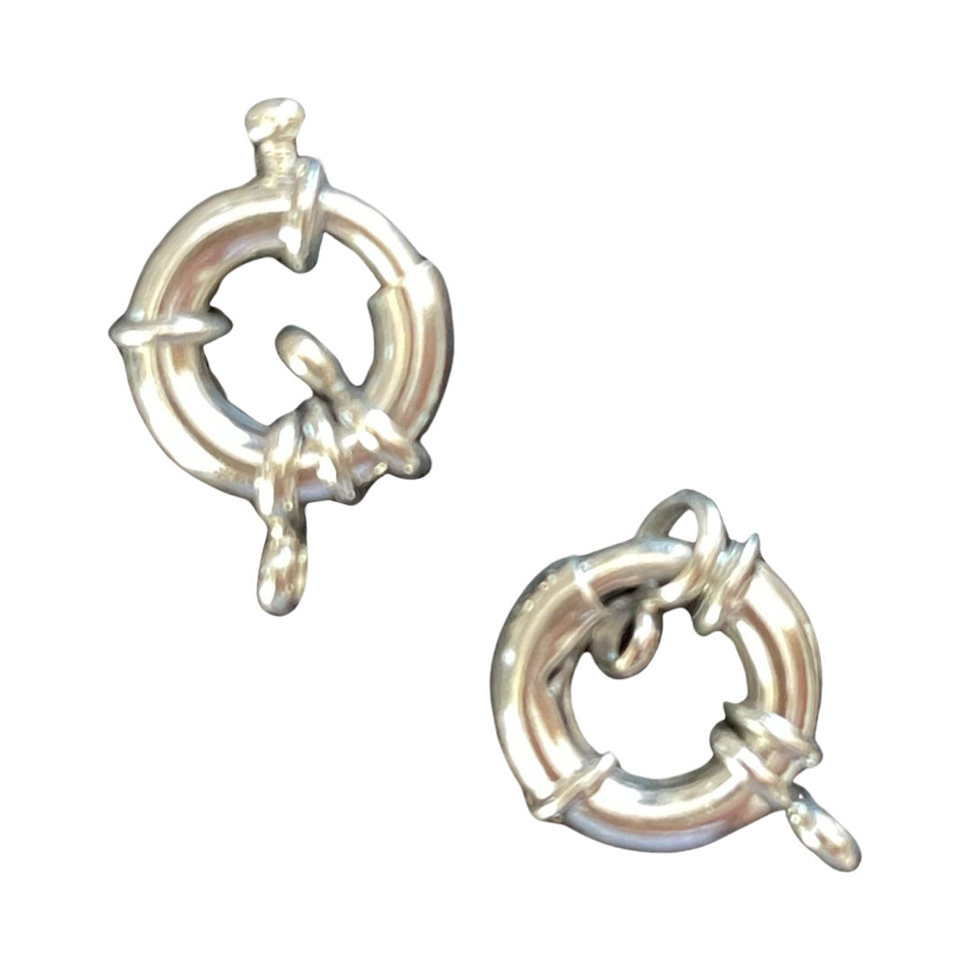 SPRING RING CLASP 14.5X6MM  2 PC  3 COLORS