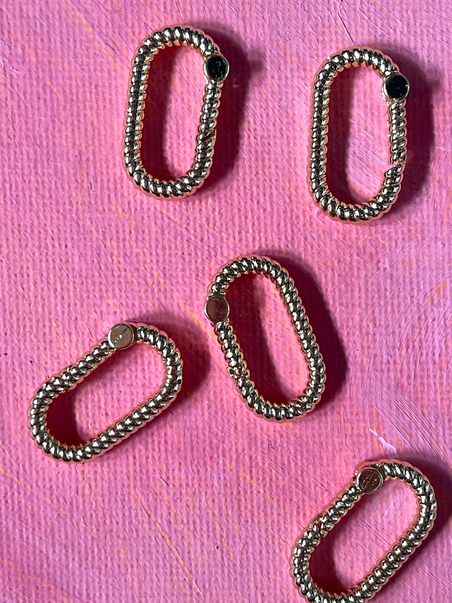 RING CLASP OVAL GOLD PLATE 12X21MM 1 PC