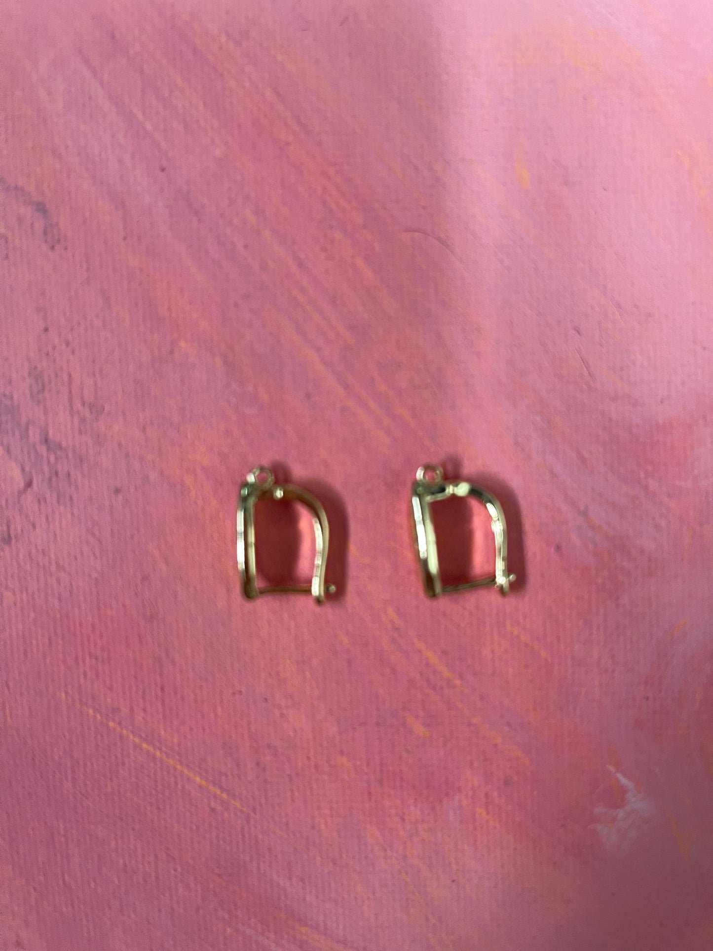 EARRING LATCH BACK GOLD PLATE 18 KT 17.5MM 1 PAIR