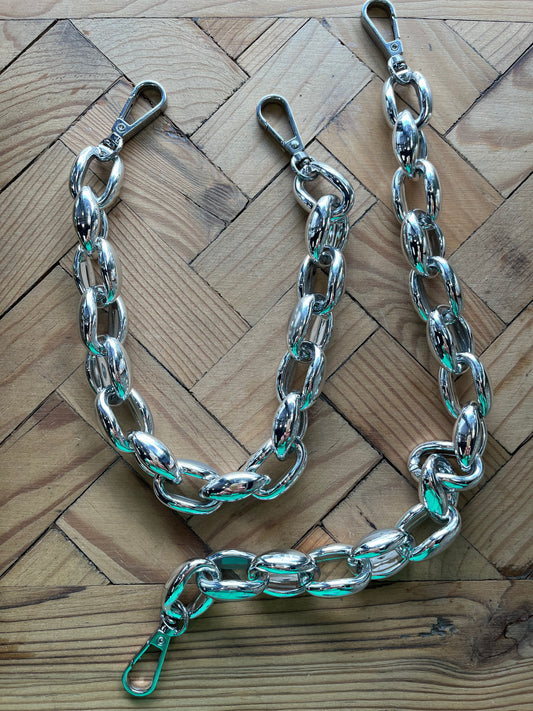 CHAIN WITH RING CLASP 12 INCHES (37CM) GOLD OR SILVER 1 PC