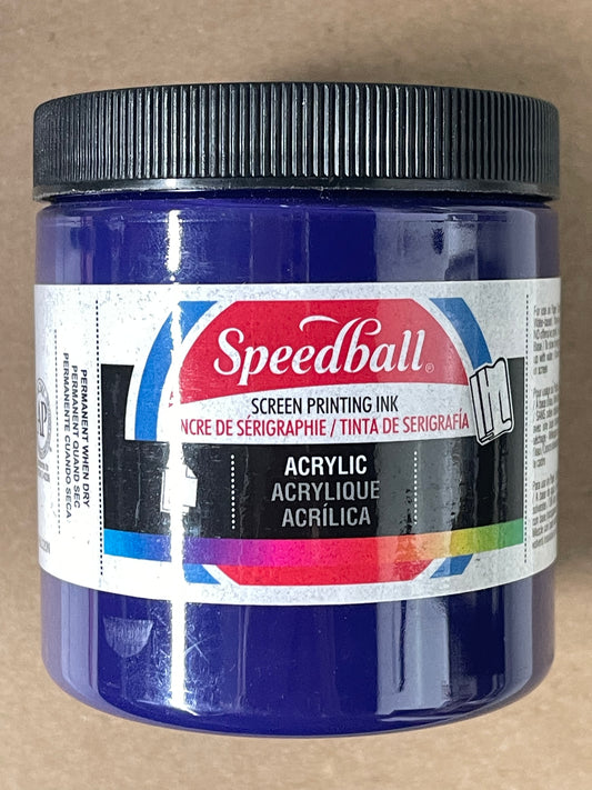 INK SCREENPRINTING ACRYLIC WATER BASED 8 OZ VIOLET