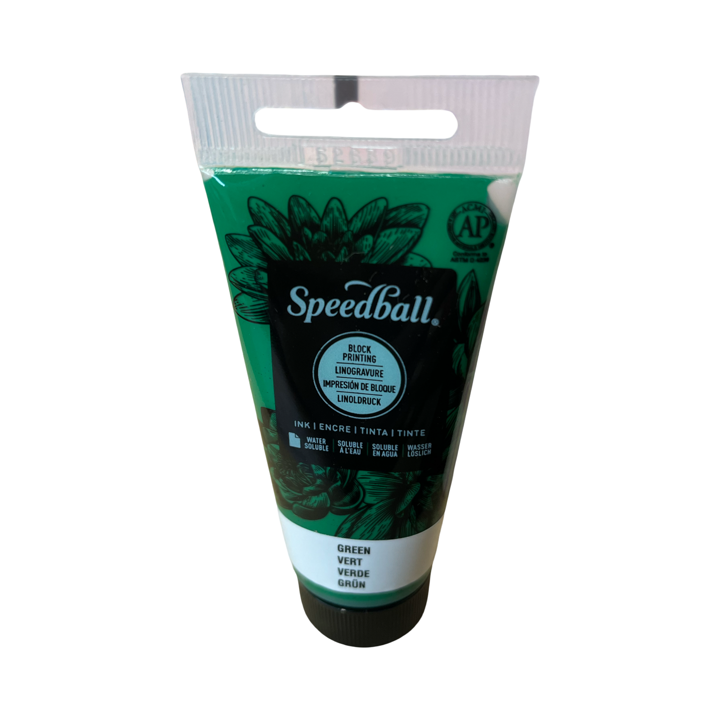 BLOCK PRINTING INK WATER SOLUBLE 1.25 OZ GREEN