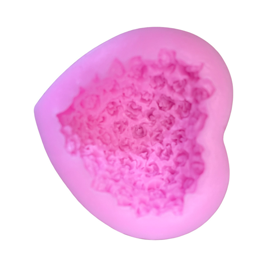 Molde corazón con textura 1 pc