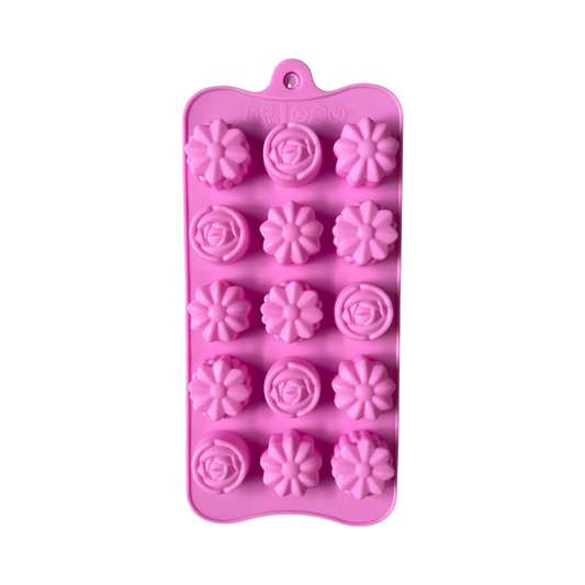 MOLD FLOWER SHAPES 15 CAVITIES