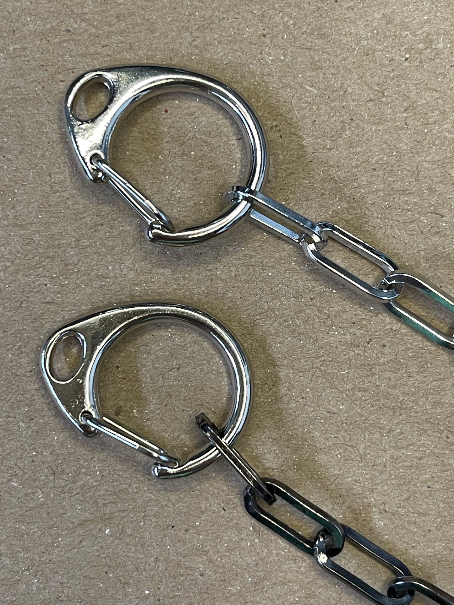 CLASP CARABINER PLATINUM 24x18MM 10PC