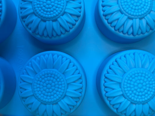 MOLD SILICONE 6 SUNFLOWERS 1 PC