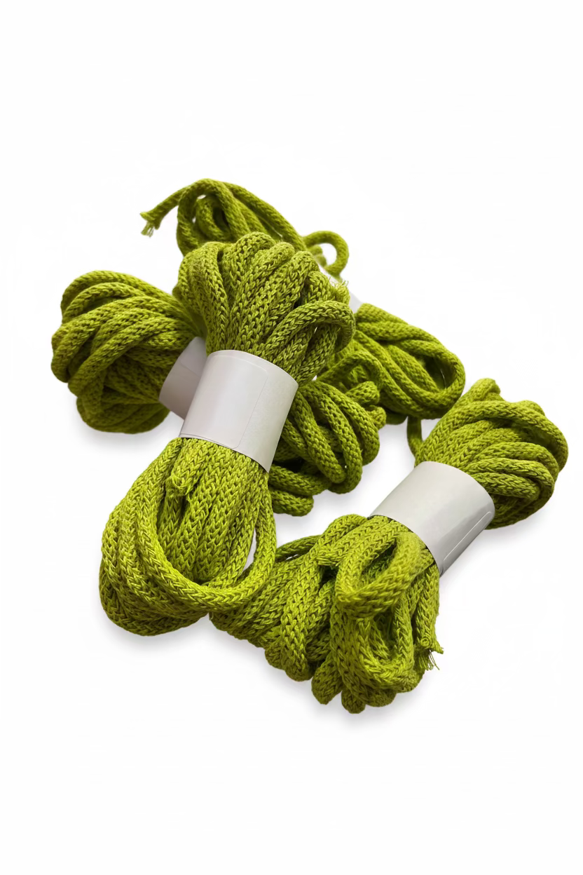 BOBBINY CORD DOPAMINE LIME 5 mm. 5 yds